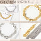18K-Gold-Dipped Polished Brass Interwoven Chain Bracelet