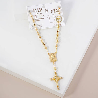 Cap & Pin Rosary Chain Accessory