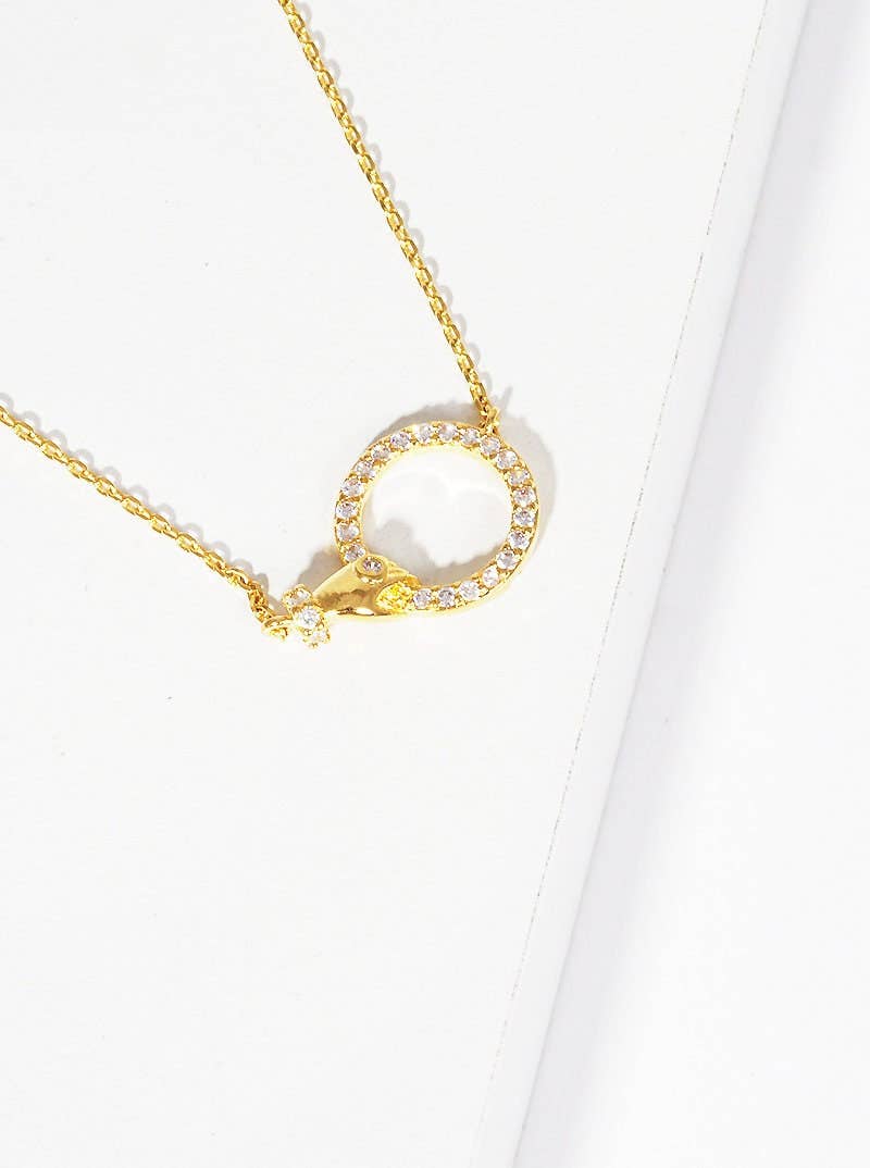 Gold Plated Swarovski Symbolic Necklace