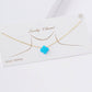 Gold Plated Opal Four Leaf Clover Necklace
