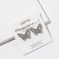 Crystal Butterfly Stud Earrings – Pavé Filigree Butterfly