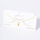 Crystal Treble Clef Pendant Necklace