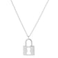 Gold Plated Padlock Necklace