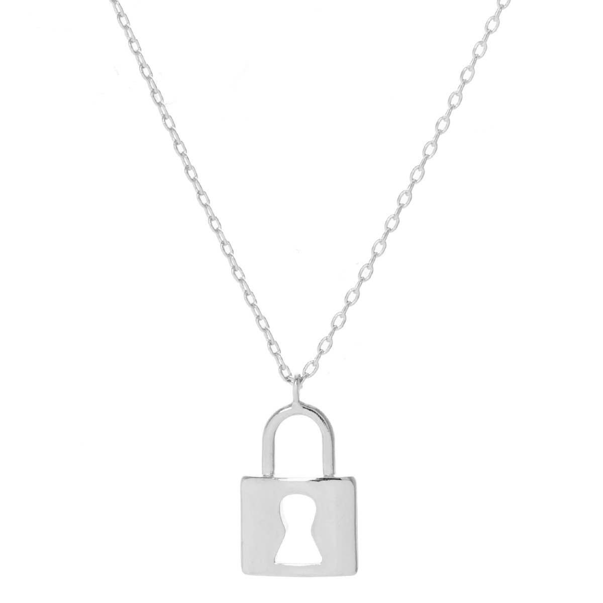 Gold Plated Padlock Necklace