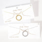 Gold Plated Round Mama Script Necklace