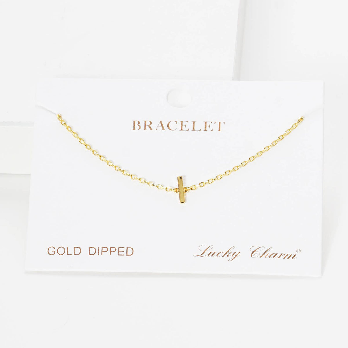 Gold Plated Initial Letter Bracelet