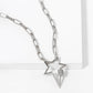Gold Paper Clip Star Shaped Necklace