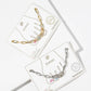 Pave Cubic Zirconia Interlocking Paperclip Link Anklet