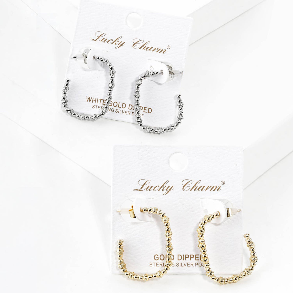 Textured Hoop Earrings