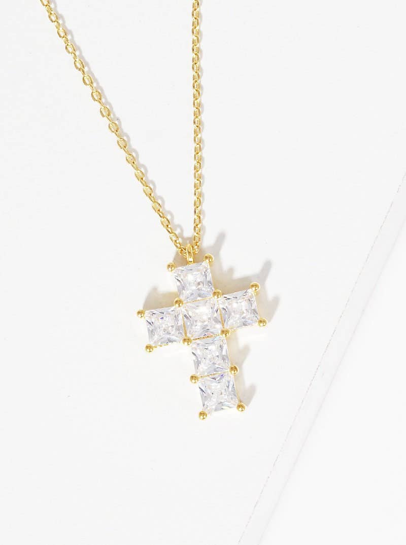 Gold Cruciform Cross Necklace