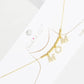 Gold Cubic Mom Beaded Necklace