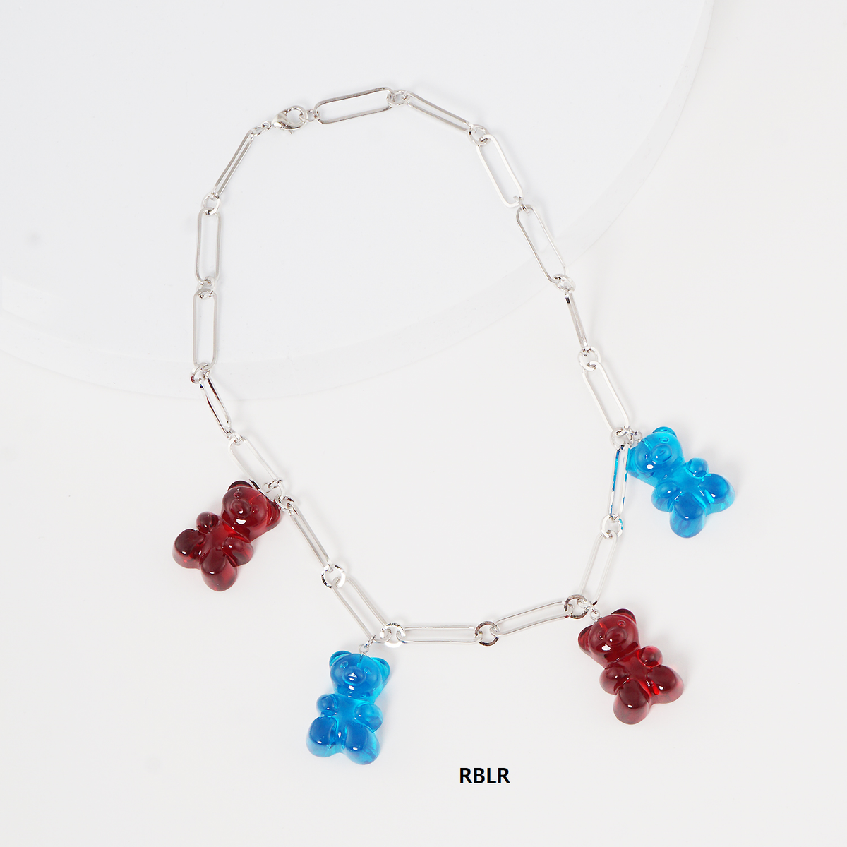 Multicolor Beaded Gummy Bear Necklace