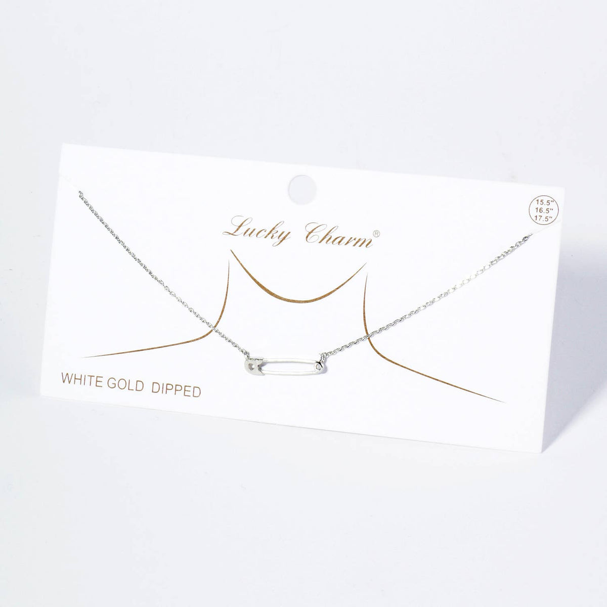 Safety Pin Pendant Necklace