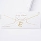 Gold Plated Pearl Initial Necklace