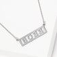 Gold Plated "Boss" Monogram Necklace