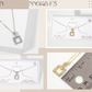 Square Door-Knocker Pendant 18K-Gold-Dipped Brass Necklace