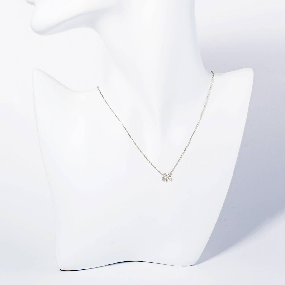 CZ Clover Pendant Necklace