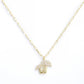 Gold Plated Double Mushroom Necklace