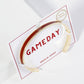 18K GOLD DIPPED ENAMEL COLOR GAME DAY CUFF BRACELET