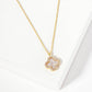 Pave-Set 11mm Quatrefoil Pendant Necklace