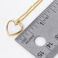 Dainty Gold-Dipped Heart Charm Necklace
