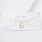 Gold Plated Pearl Initial Necklace