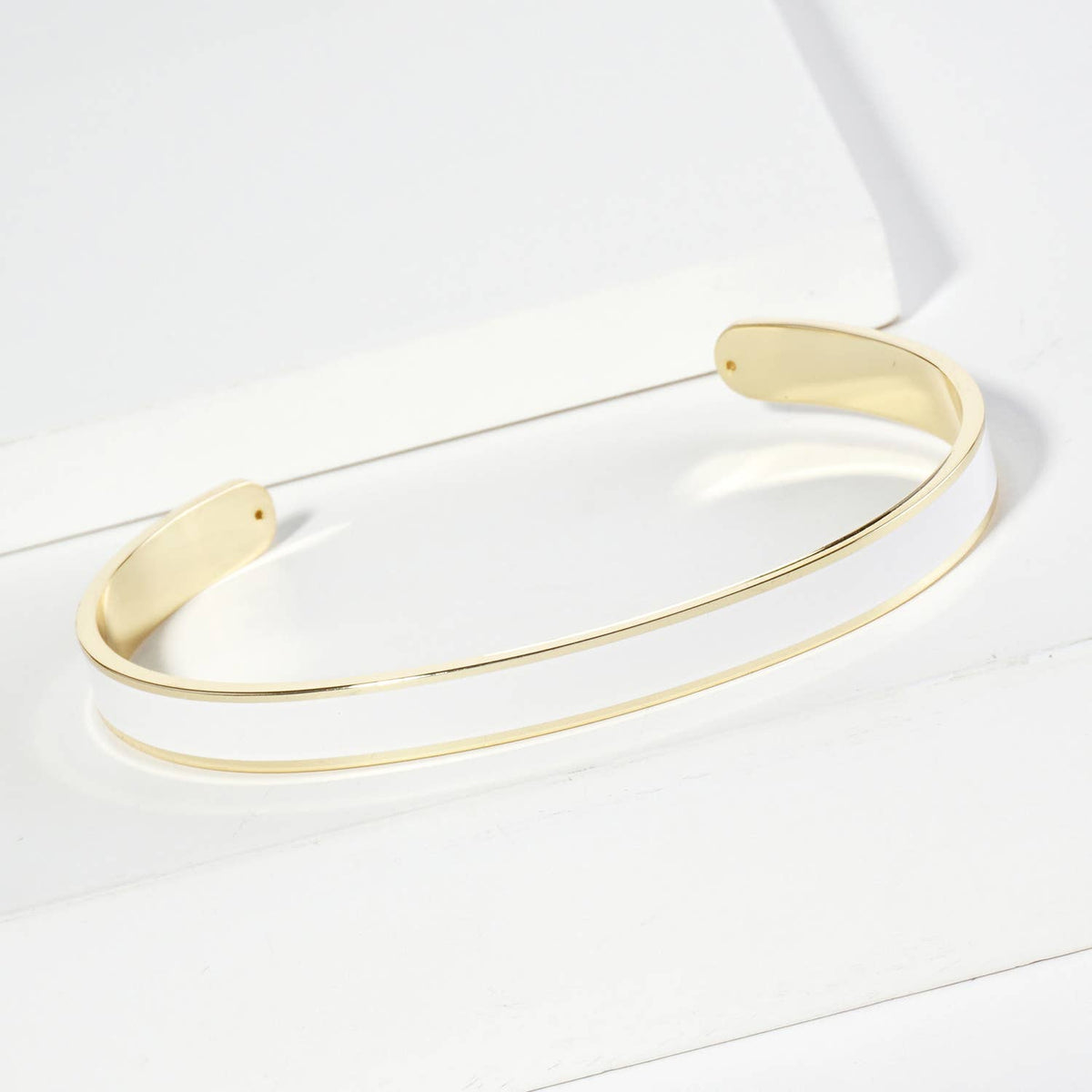 18K GOLD DIPPED ENAMEL COLOR GAME DAY CUFF BRACELET
