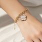 Clover Charm Bracelet with Easy-Wear Magnetic Clasp