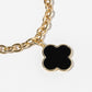 Clover Charm Bracelet with Easy-Wear Magnetic Clasp