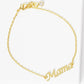Minimalist Script "Mama" Charm Bracelet