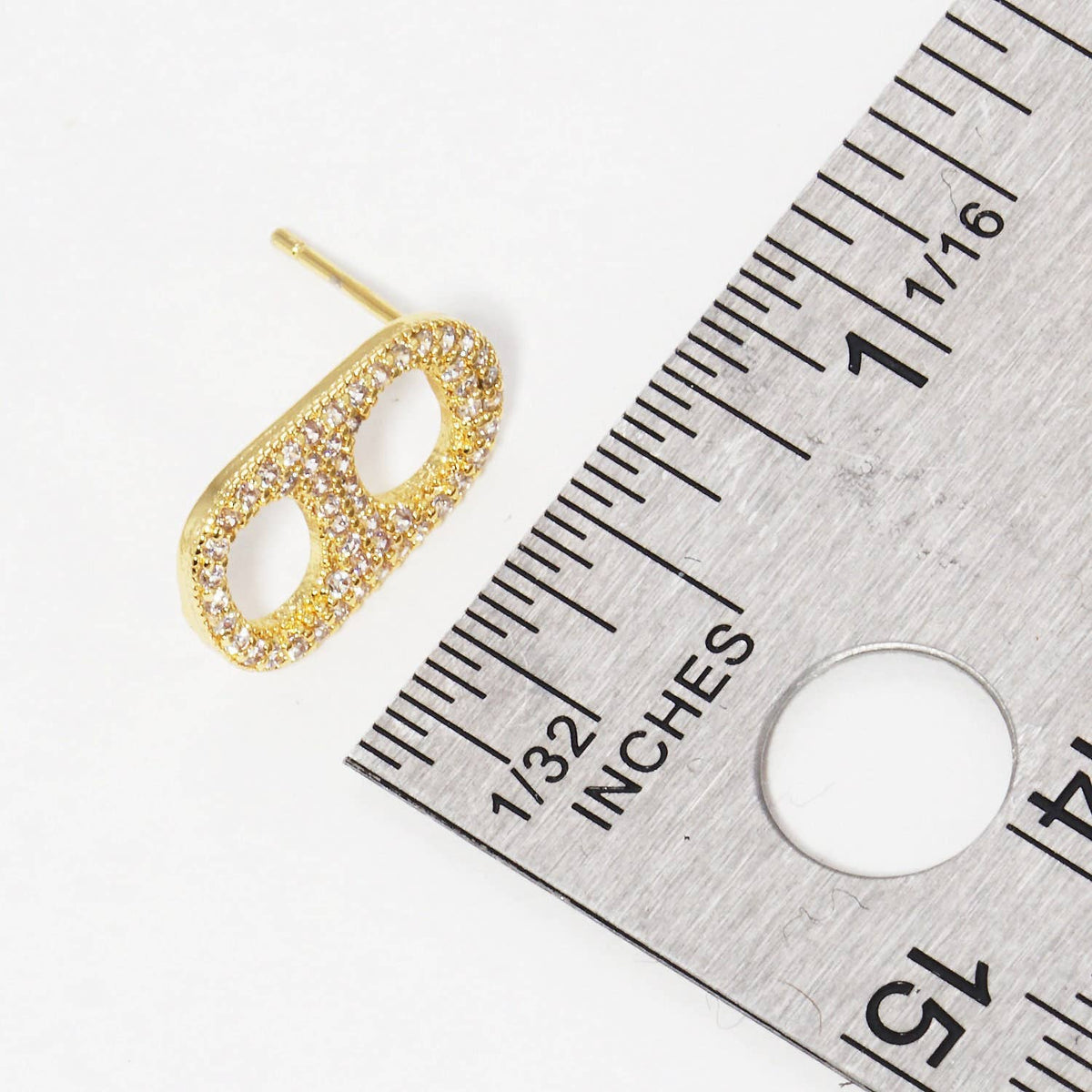 Gold Plated Soda Cap Earrings