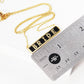 Gold Plated Mini Bar BRIDE Necklace