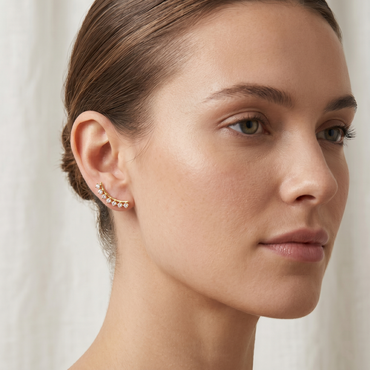 Cubic Zirconia Ear Crawlers