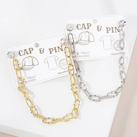 Versatile "Cap & Pin" Layered Chain Accessory