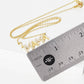 Gold Cubic Mama Initial Necklace