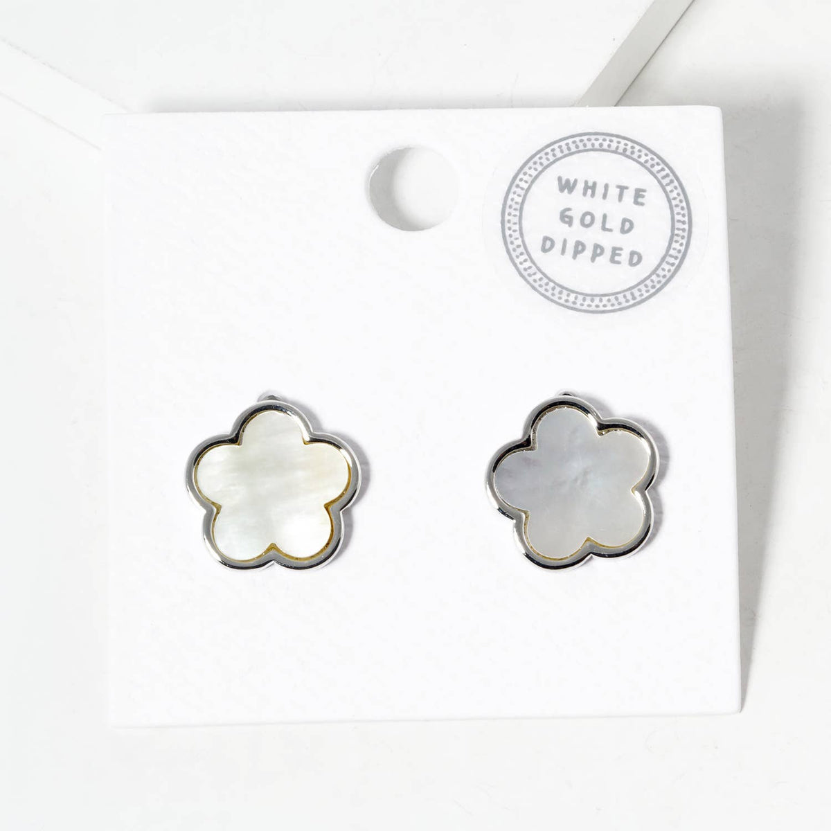Minimalist Dainty Clover Flower Stud Earrings