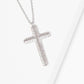 Gold Micro Pave Cross Necklace