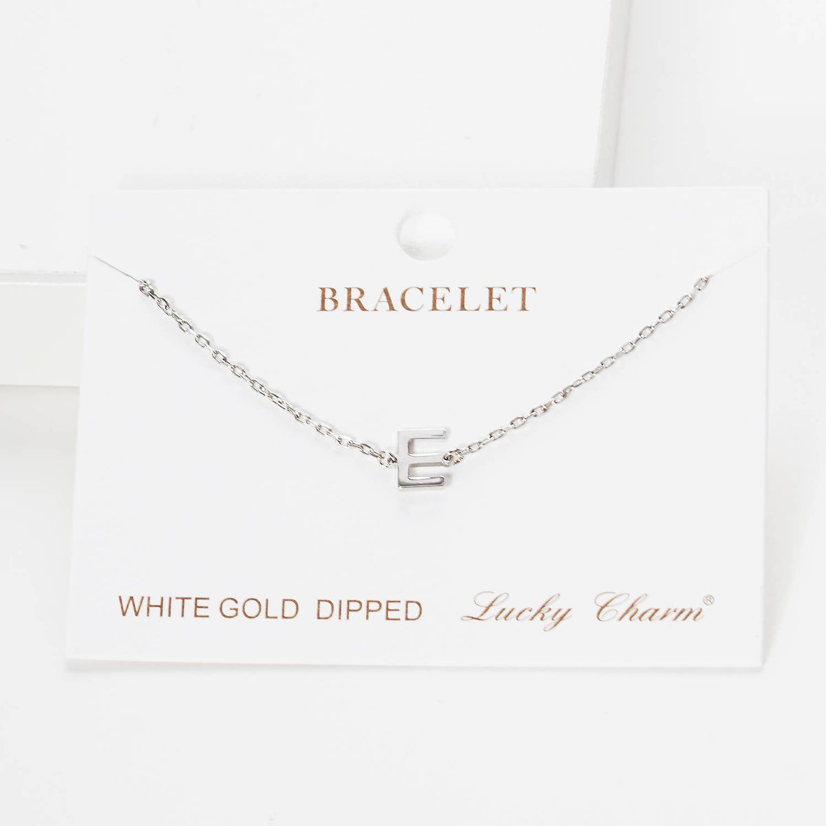 Gold Plated Initial Letter Bracelet