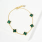Elegant Clover Charm Chain Bracelet