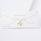 Gold Plated Pearl Initial Necklace