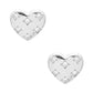 Gold Heart Shaped Post Earrings