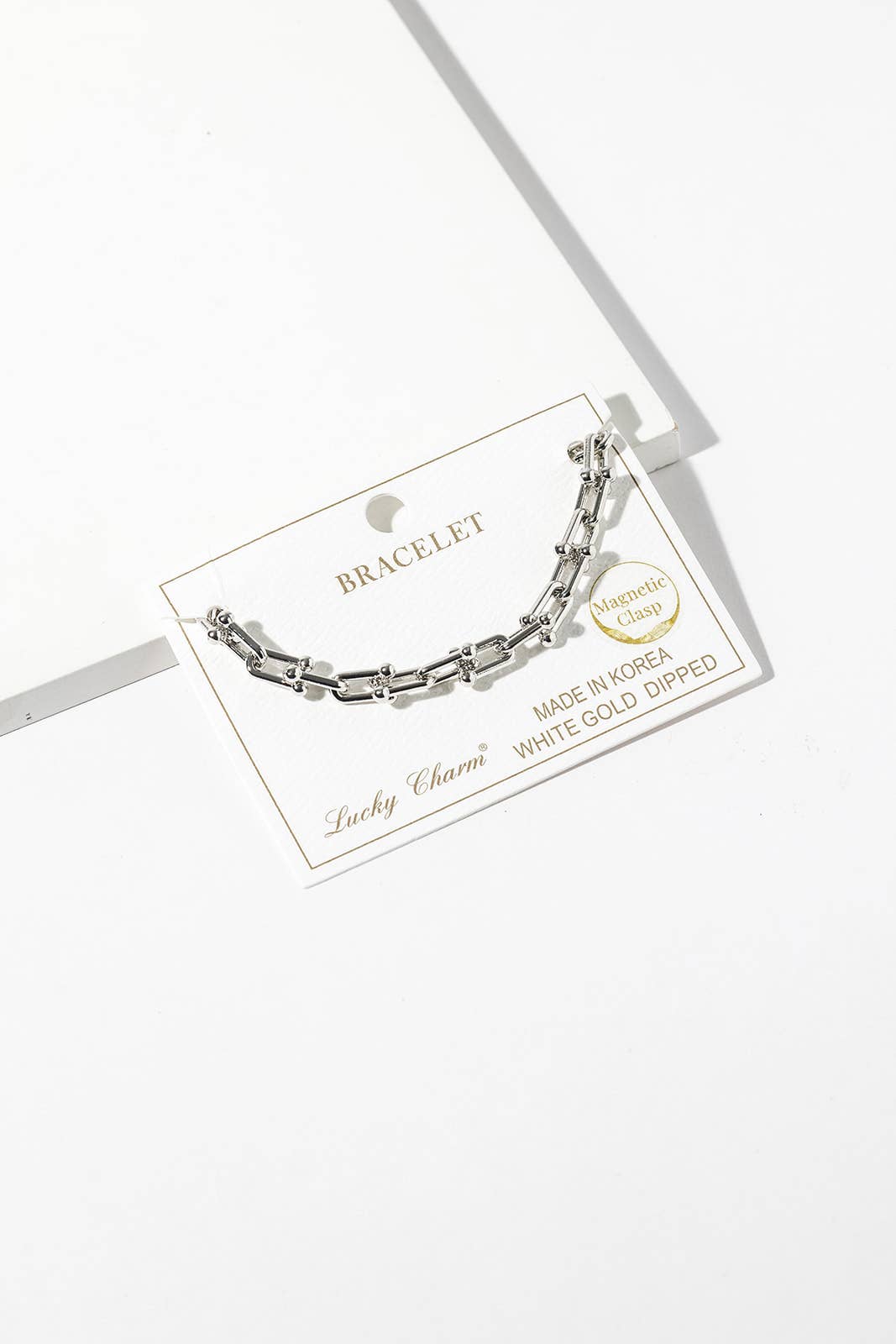 Modern U-Link Bracelet with Magnetic Closure