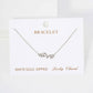 Polished Brass Love Word Chain Bracelet