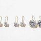 Round Cubic Zirconia Drop Earrings – Solitaire CZ on Lever