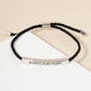 Inspirational Messages Always in my Heart Tube Bar Bracelet