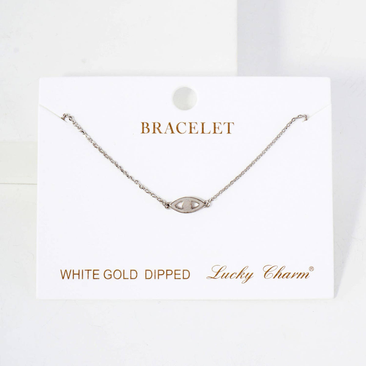 Spiritual-Theme 10mm Evil-Eye Chain Bracelet