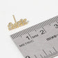 Gold Plated Fxxk You Stud Earrings