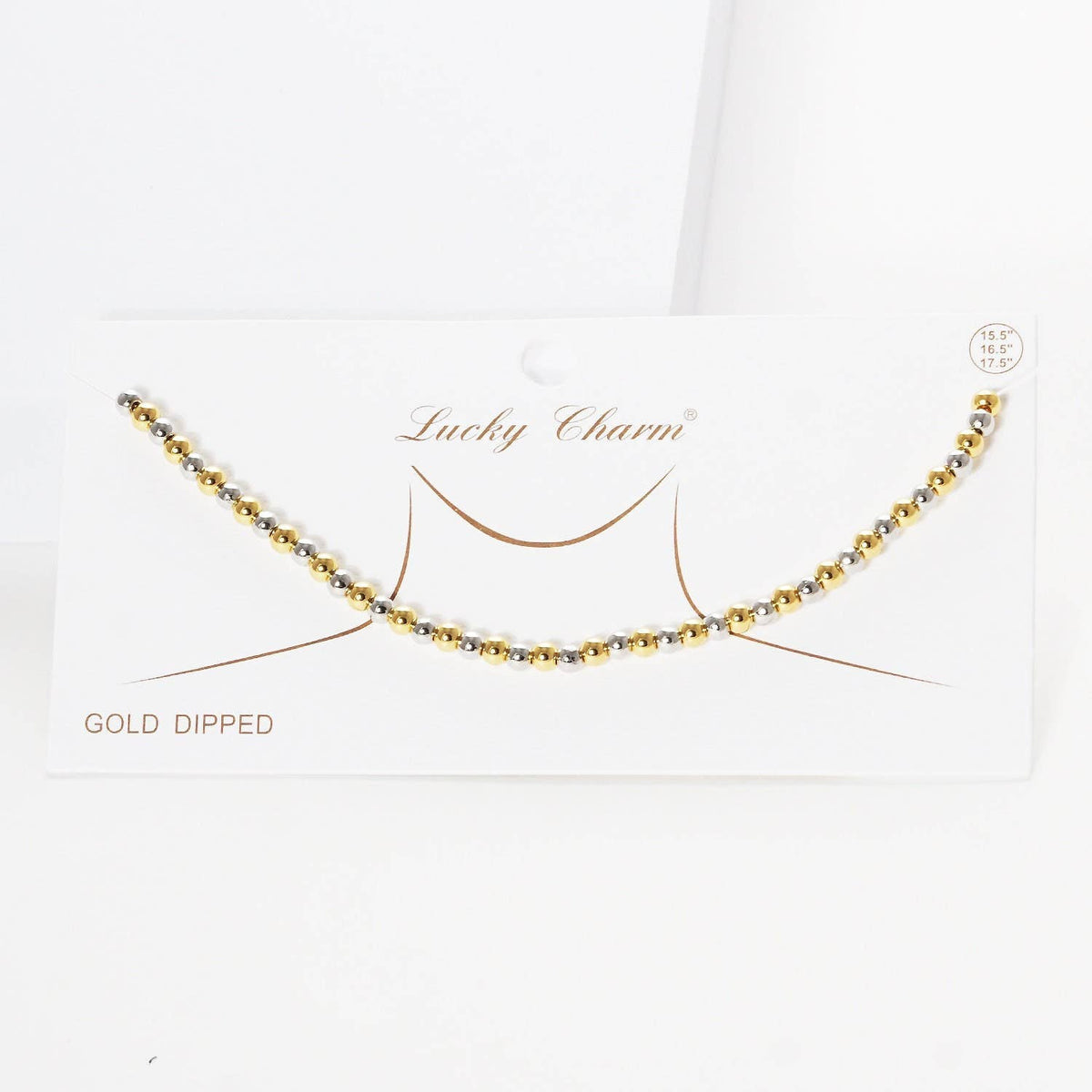 Gold Plated Multicolor Beaded Necklace
