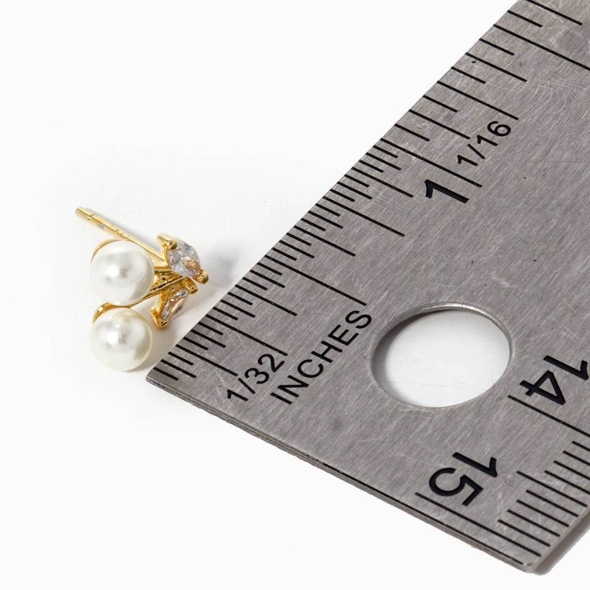 Gold Plated Cherry Stud Earrings