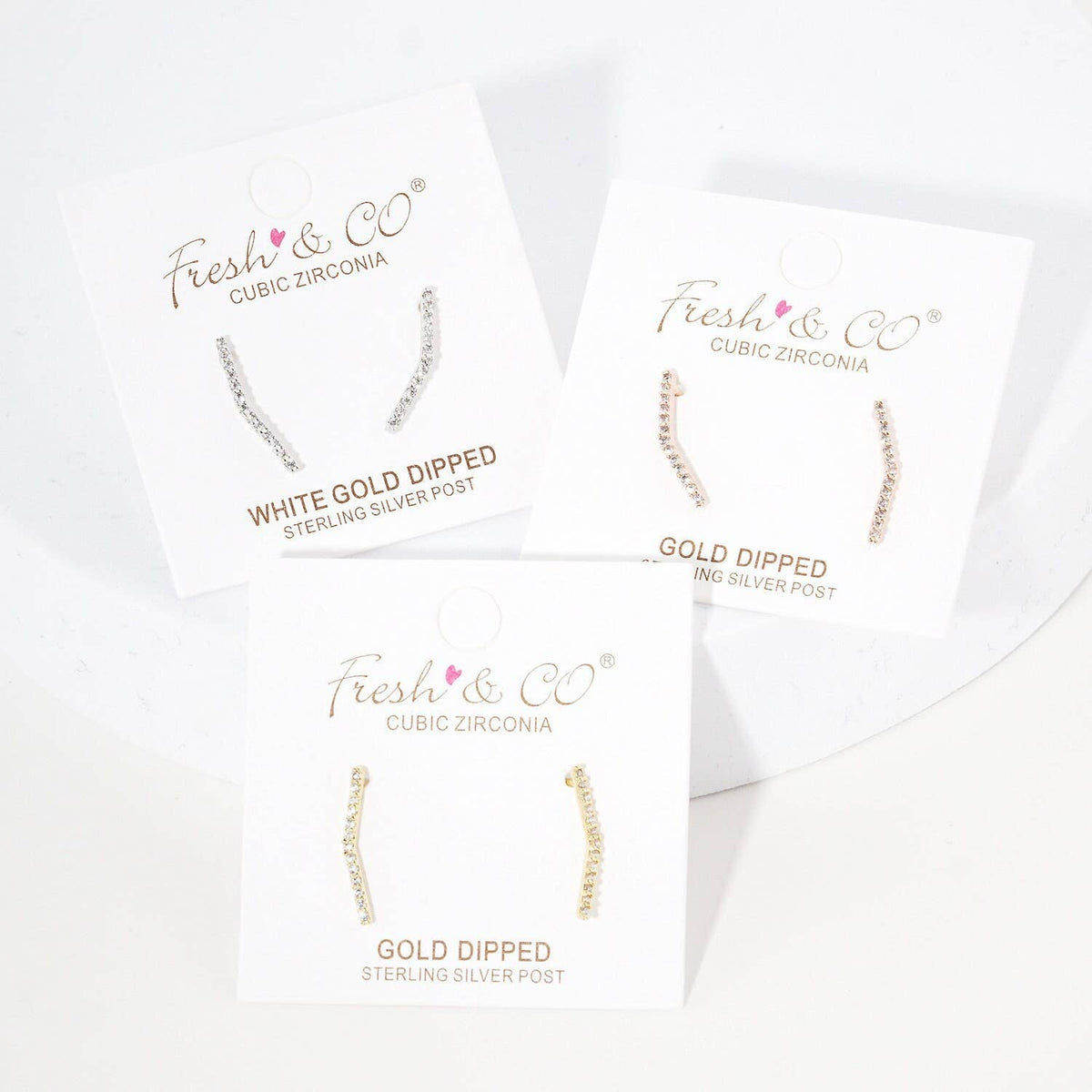Gold Mini Threader Ear Climber Earrings